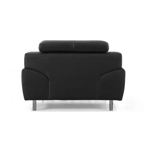 Fauteuil Cuir Design Kare Noir