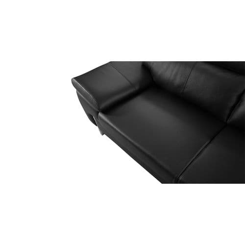 Fauteuil Cuir Design Kare Noir