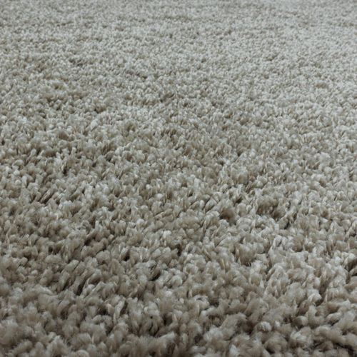 Tapis Poils Longs Shaggy 160x230 Rectangle Tissé Beige Motif Uni Uni I