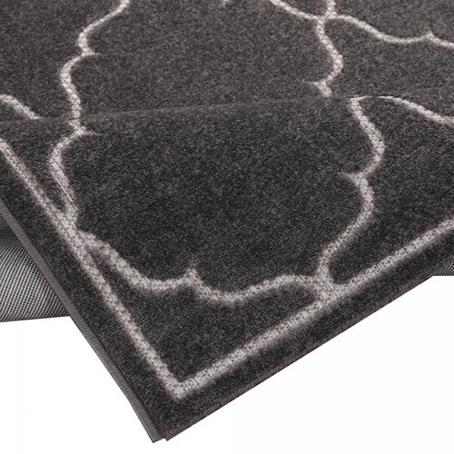 Tapis Extérieur 140x200 Tissé Kilim Gris Kuma