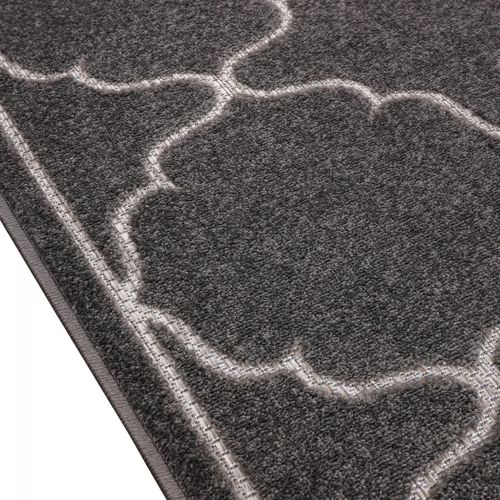 Tapis Extérieur 140x200 Tissé Kilim Gris Kuma