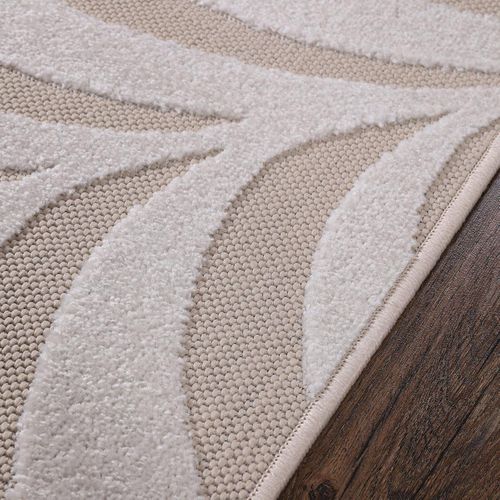 Tapis Extérieur 120x170 Tissé Kilim Crème Chimek