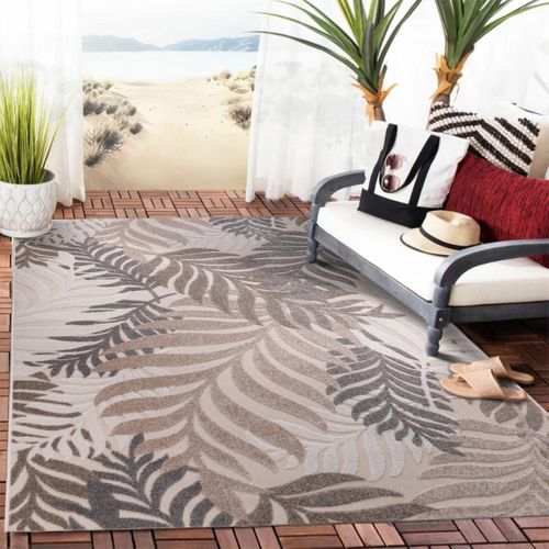 Tapis Extérieur 120x170 Tissé Kilim Crème Chimek