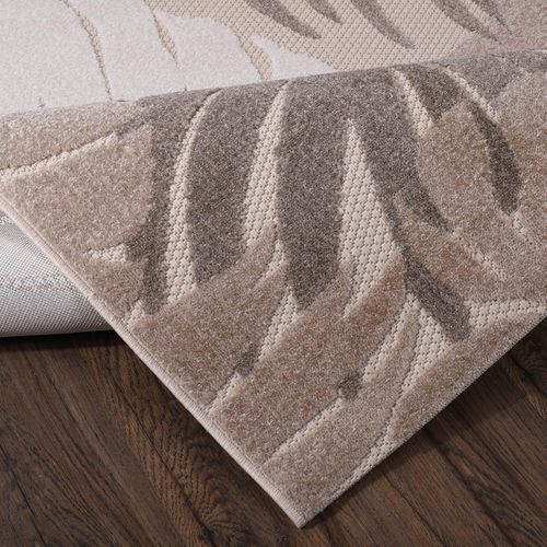 Tapis Extérieur 160x230 Tissé Kilim Beige Et Crème Chimeki