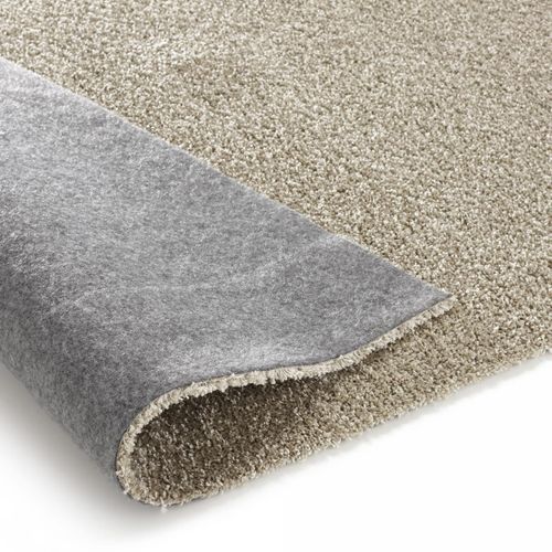 Tapis Shaggy 200x290 Rectangle Tissé Beige Motif Uni Tapitop