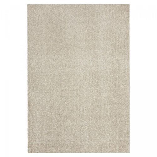 Tapis Shaggy 200x290 Rectangle Tissé Beige Motif Uni Tapitop