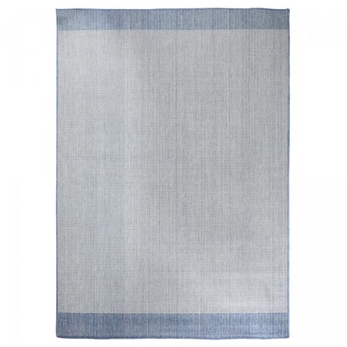 Tapis Extérieur, Kilim Reversible 160x230 Ex1 Bor Bleu Et Gris