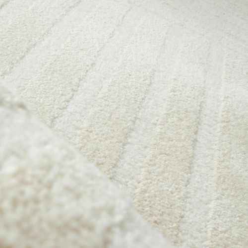 Tapis Chambre 80x150 Tissé Crème Rectangle Motif Géométrique Cerabi