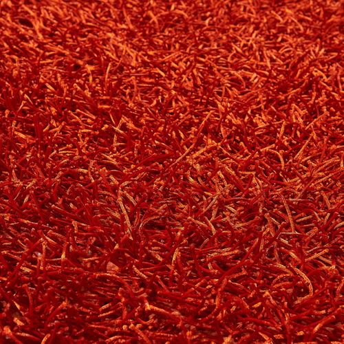 Tapis Shaggy 140x200 Rectangle Fait Main Rouge Et Orange Motif Uni Starod