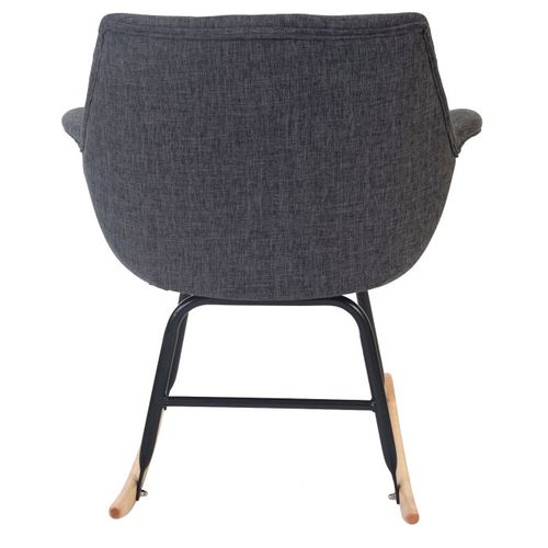 Fauteuil À Bascule Billy Tissu Gris