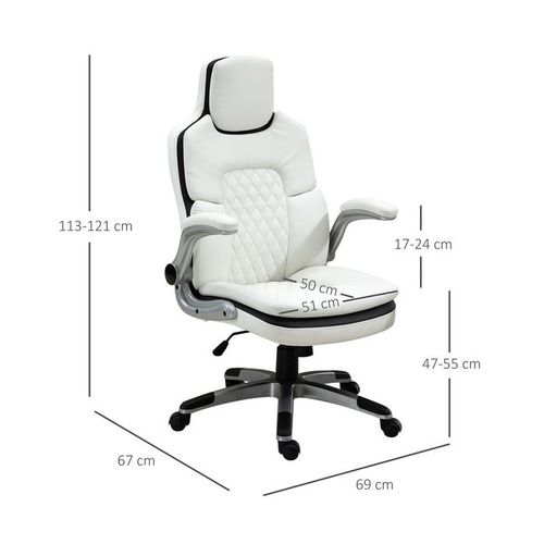 Fauteuil De Gamer Blanc et Noir