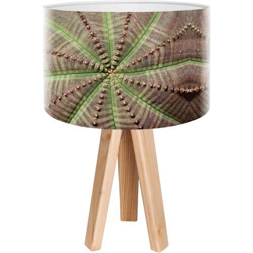 Lampe De Chevet Bois Vert 30x30x45cm