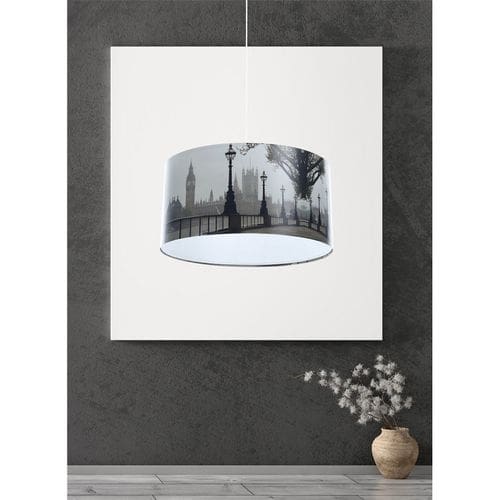 Suspension City 163-30 Rond Ø 30 Cm Gris