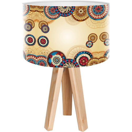 Lampe De Chevet Bois Multicolore 30x30x45cm