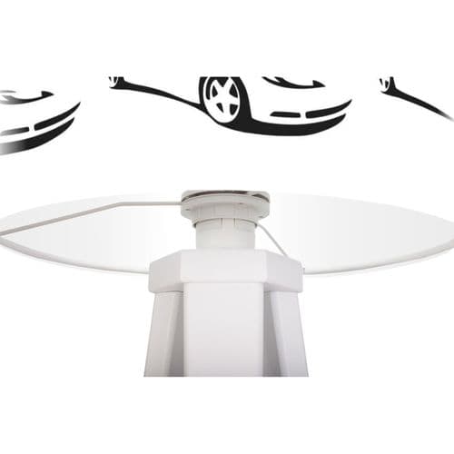 Lampe De Chevet Enfant Trépied Blanc Abat Jour Noir