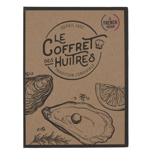 Coffret à huitres  Inox et bois