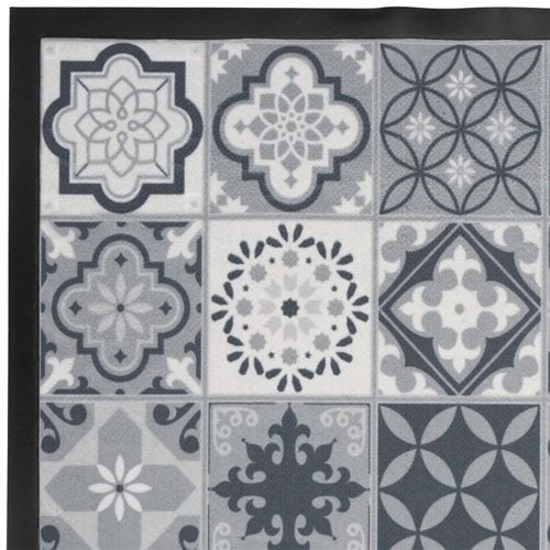 Tapis Déco à Motifs "carreaux Ciment" 40x60cm Gris