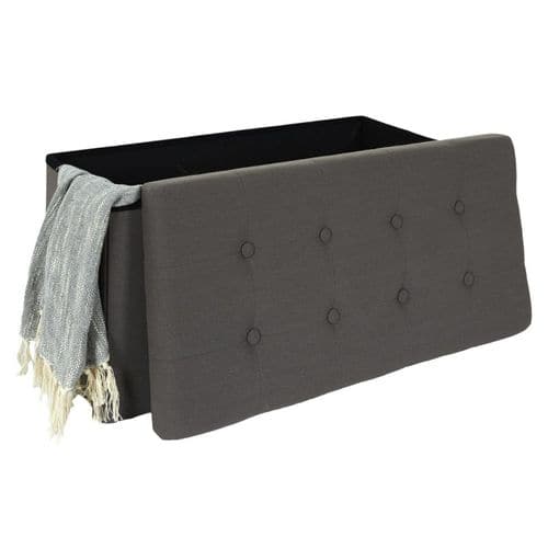 Banc Pliable et Coffre "eleonor" 76cm Gris