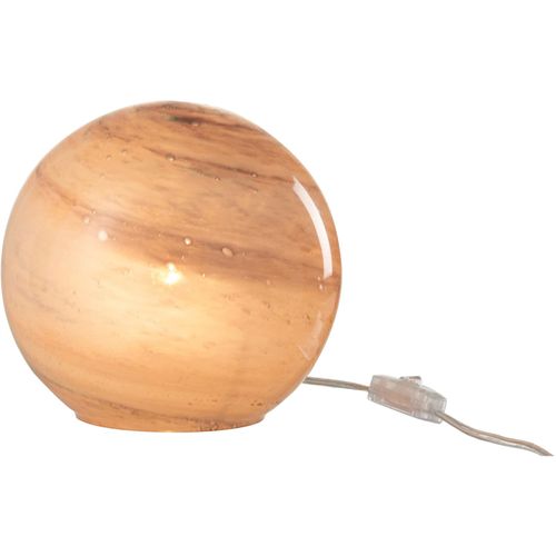 Lampe Boule Rose Verre 22x20x18,5cm