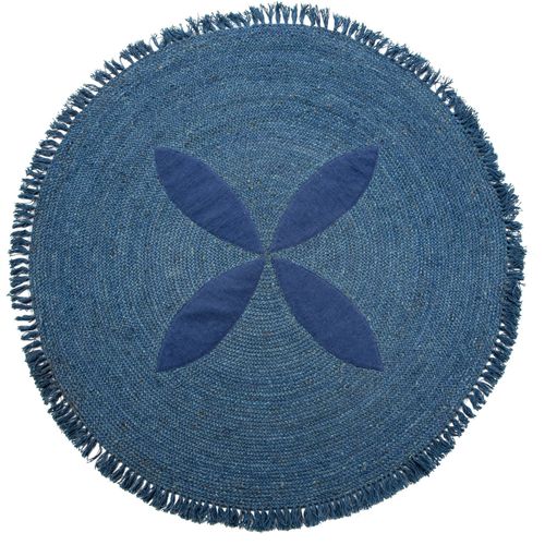 Tapis Jute Bleu 200x200cm