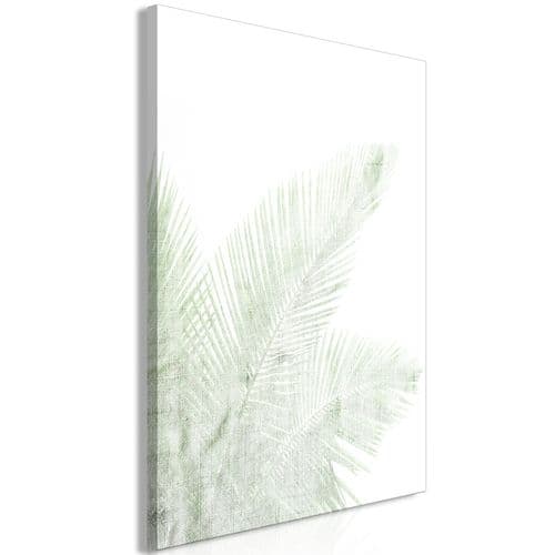 Tableau Velvet Green Vertical 80 X 120 Cm Blanc