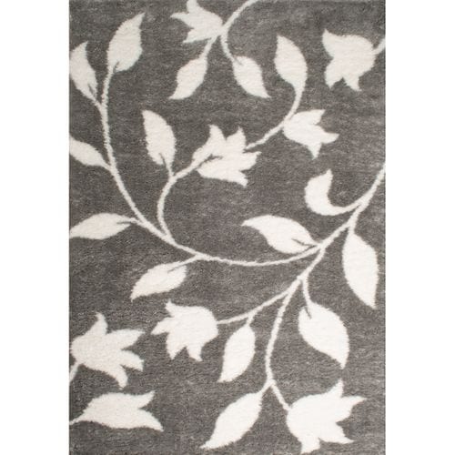 Tapis Tissé Intérieur Oslo Feuille 200 X 290 Cm Gris