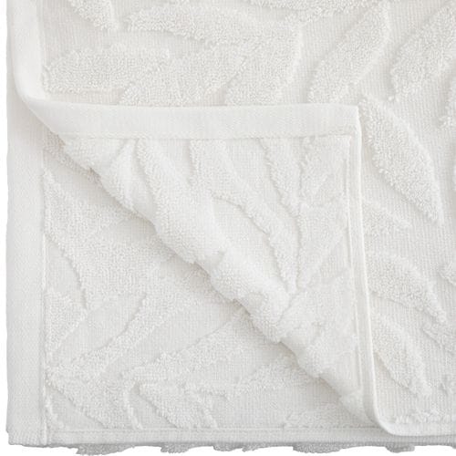 Serviette De Toilette Tencel 50 X 90 Cm Ciselle Blanc