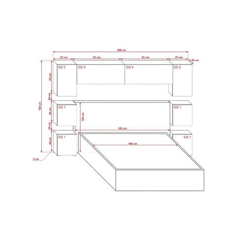 Tête De Lit Avec Rangement Armoire - Pont De Lit Panama 13/hg/w/1-1a Blanc/blanc Brillant