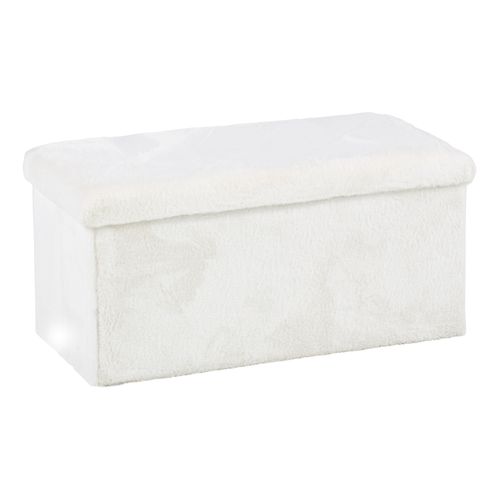 Banc coffre L. 76 - H 38 cm SWEETY Blanc