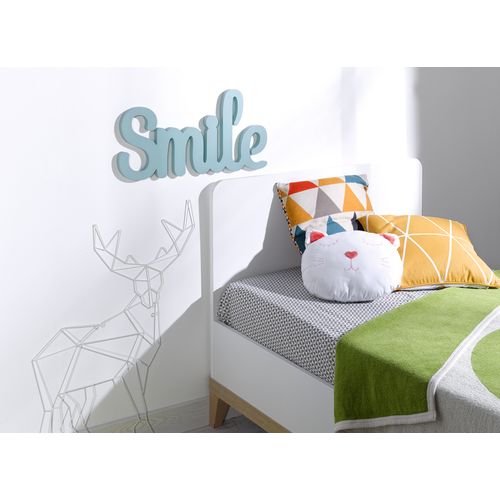 Lit Enfant 90x200 Volt Blanc et Hêtre