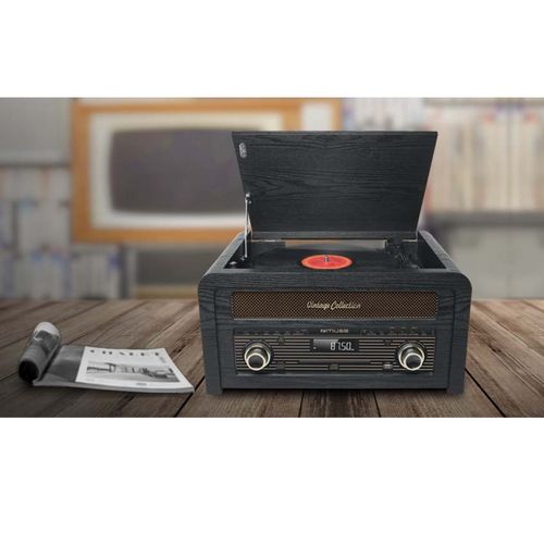 Platine Vinyle/cd/usb Stéréo 3 Vitesses 33/45/78t - Mt115w