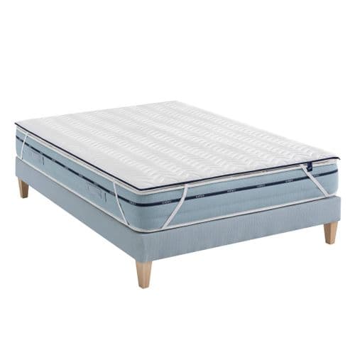 Surmatelas Mousse Mémoire 5 Cm S65 Soutien Mi-ferme 130x190 - 2 Personnes - Accueil Très Moelleux