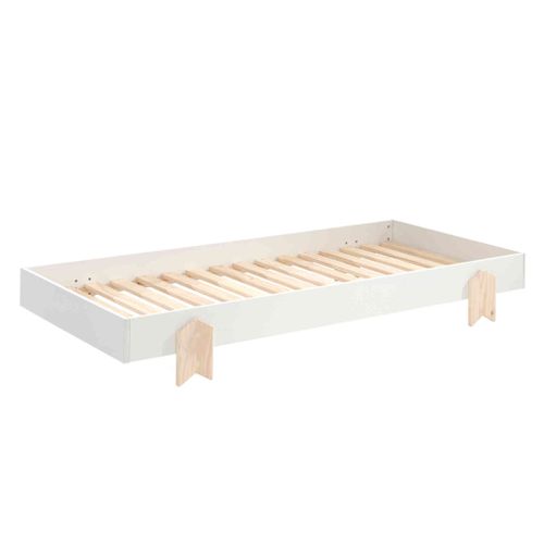 Lit Enfant En Bois Avec Pieds Flèche 90x200 Blanc