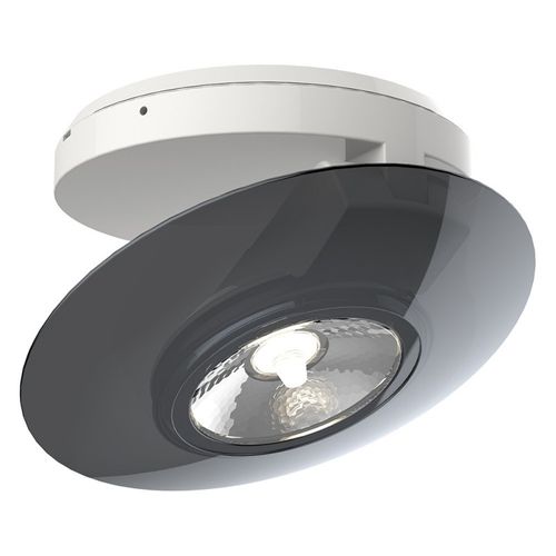 Spot En Saillie LED - Orientable - Bague Grise - Cons. 4,5w (eq. 40w) - 300 Lumens - Blanc Chaud