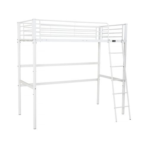 Lit Mezzanine "alora" - 90 X 190 Cm - Blanc