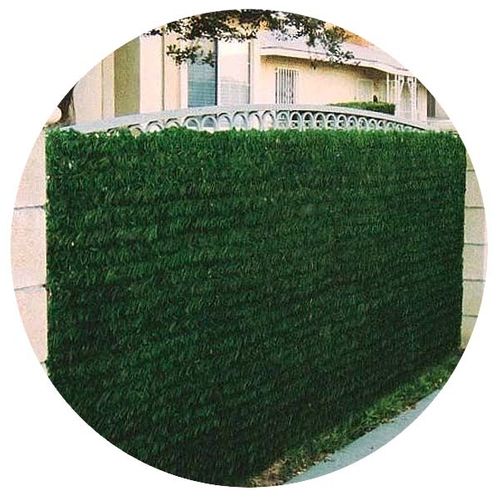 Haie Artificielle 140 Brins Vert Thuya En Rouleau 1.5 X 3 M (lot De 6)