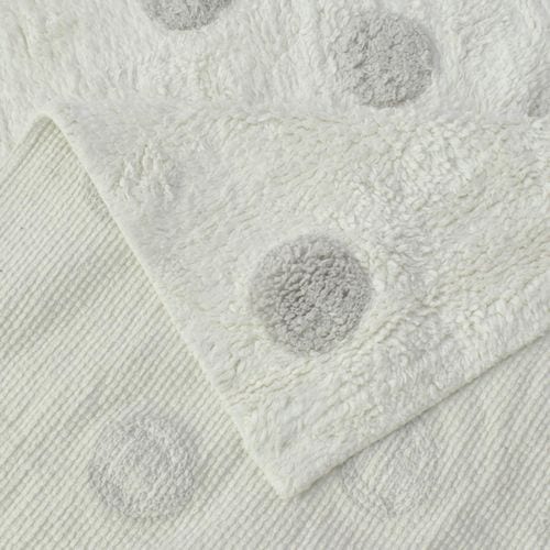 Tapis Enfant 120x160 Rectangle Fait Main En Coton Blanc Coronda