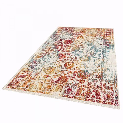 Tapis Oriental 80x150 Rectangle Multicolore Tissé Motif Ancestral Destruct 1