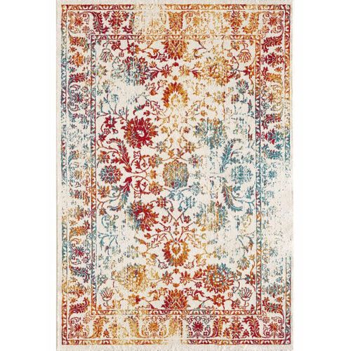 Tapis Oriental 80x150 Rectangle Multicolore Tissé Motif Ancestral Destruct 1