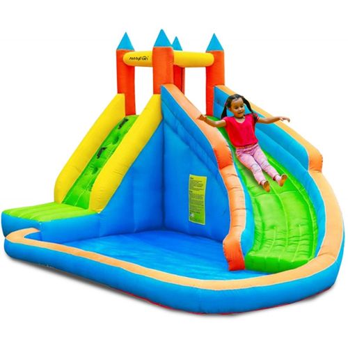 Château Gonflable Aqua Park Multicolore L400 X P300 X H250 Cm