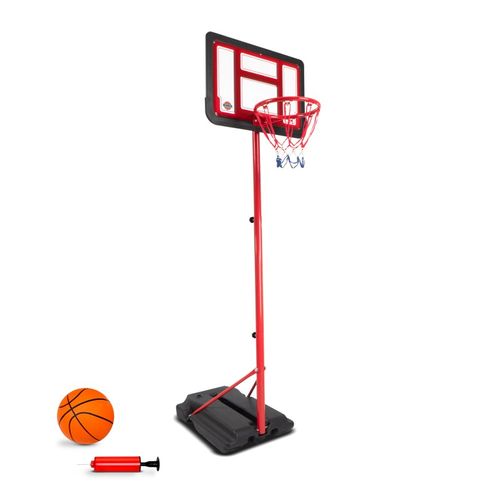 Panier De Basket Denver Noir / Rouge Hauteur Réglable De 1m05 à 1m65,