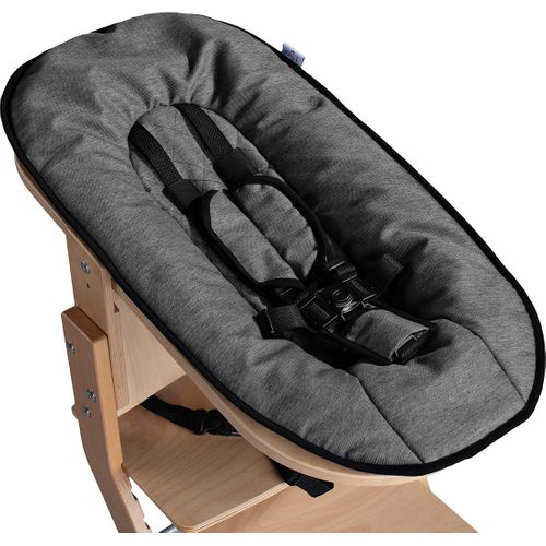 Chaise Haute Avec Attache Bébé Et Plateau En Bois Naturel