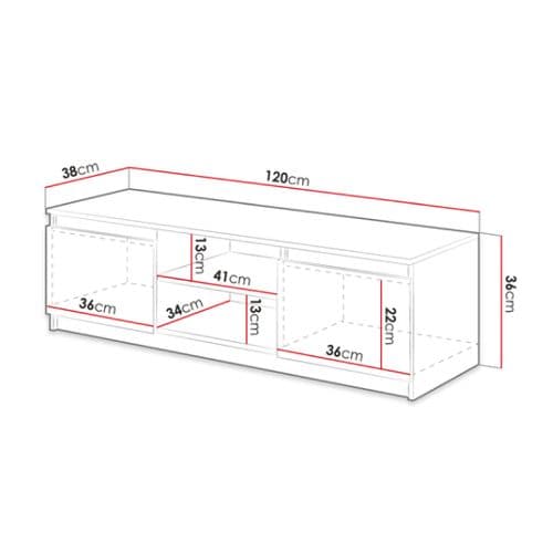 Robin - Meuble TV - 120 Cm - Style Industriel