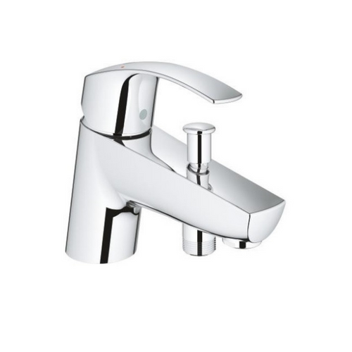 Grohe - Mitigeur Baignoire Eurosmart + Douchette + Barre De Douche + Porte Savon