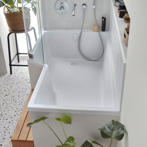 Baignoire Bain Douche Jacob Delafon Neo + Étagère + Pare Bain 170 X 90, Version Droite