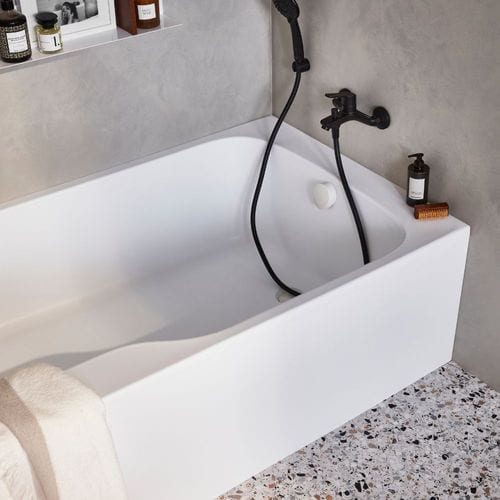 Baignoire Bain Douche Jacob Delafon Malice Antidérapante + Tablier Niche 160 X 85 Version Droite