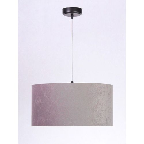 Suspension Enfant Abat-jour Gris Et Rose 40x40x102