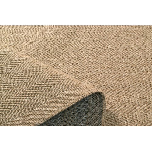 Tapis De Salon Intérieur Extérieur Rectangle Nature  Aspect Jute  Beige 160x230cm