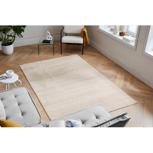 Tapis De Salon Motif Demi Arc Crème Bloom 80x300