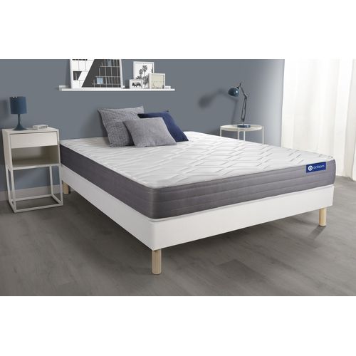 Ensemble Matelas Ressorts Ensaches Et Memoire De Forme 160x200 Actiflex Dream Ep:22 Cm - Sommier Kit